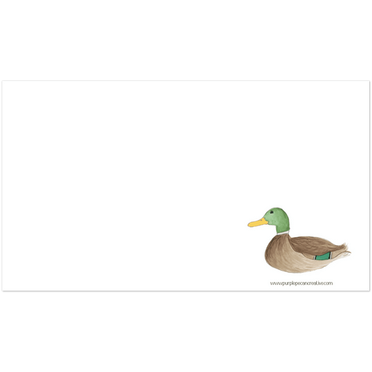Mallard Duck Watercolor Notecards, Set of 10 – Charming Wildlife Stationery by Anne Attaway Spears - Purple Pecan Creative Co.