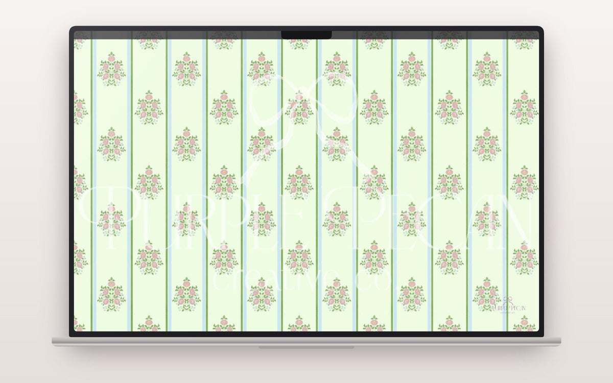Sweet Green Digital Wallpaper Pack - Purple Pecan Creative Co.