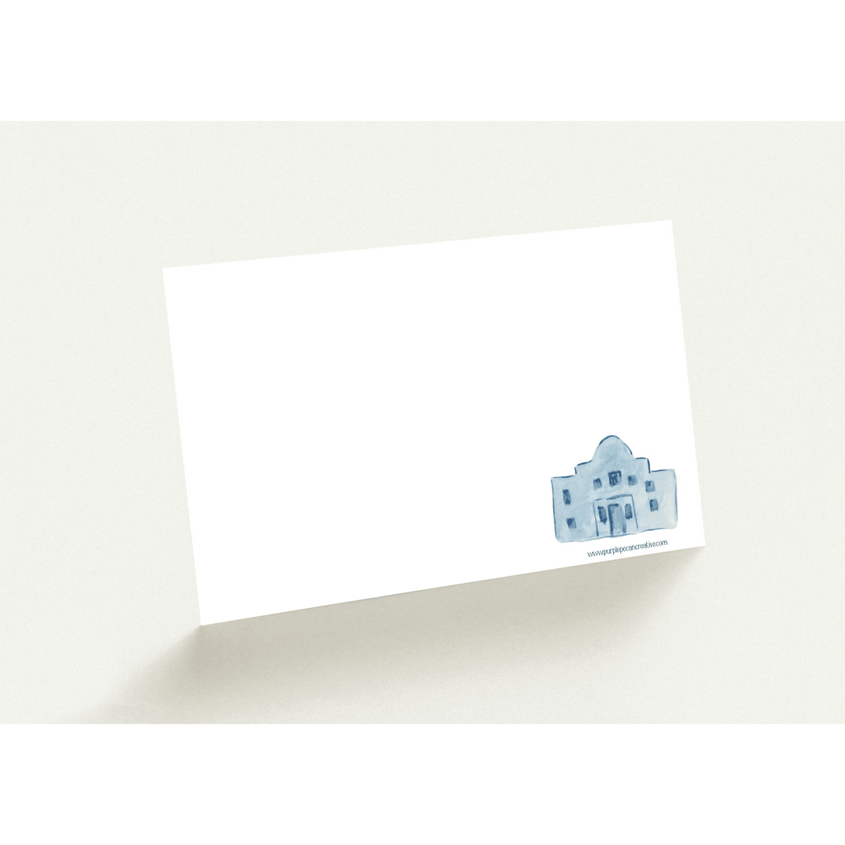 The Alamo Watercolor Mini Notecards, Set of 10 – Iconic Texas Landmark Stationery - Purple Pecan Creative Co.