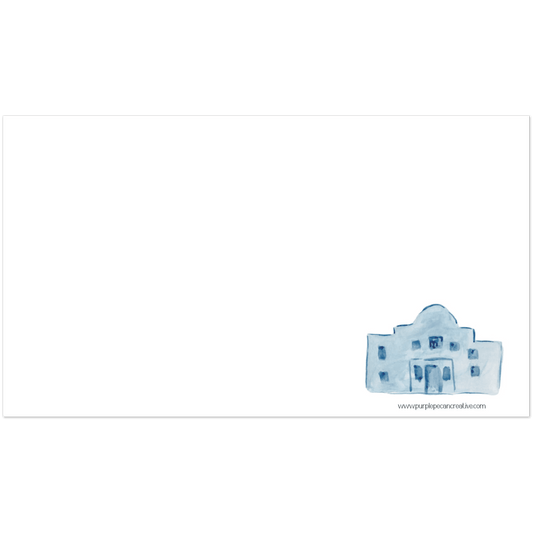 The Alamo Watercolor Mini Notecards, Set of 10 – Iconic Texas Landmark Stationery - Purple Pecan Creative Co.